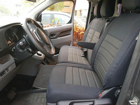 Pasvorm Stoelhoezen Toyota Proace Electric Bestelwagen (2021-Heden) - Stof