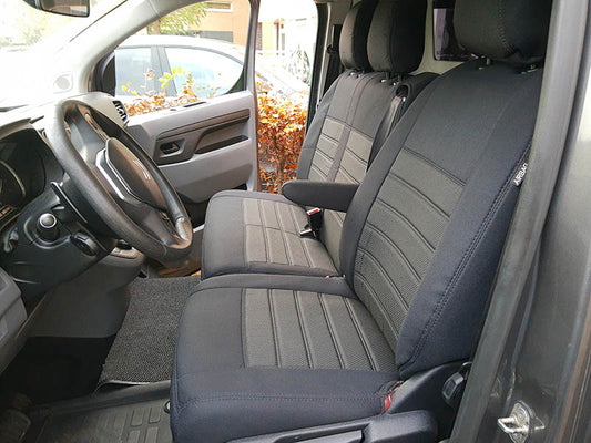Pasvorm Stoelhoezen Toyota Proace Electric Bestelwagen (2021-Heden) - Stof