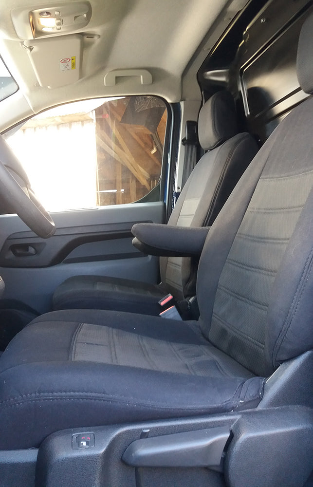 Pasvorm Stoelhoezen Toyota Proace Electric Bestelwagen (2021-Heden) - Stof