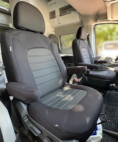 Pasvorm Stoelhoezen Volkswagen Crafter Bestelwagen (2017-Heden) - Stof