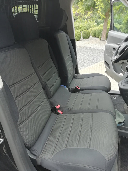 Pasvorm Stoelhoezen Citroen Berlingo (ook e-Berlingo) Bestelwagen (2018-Heden) - Stof