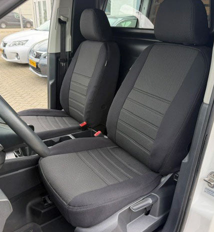 Pasvorm stoelhoezen Volkswagen Caddy 2020-heden - Stof zwart