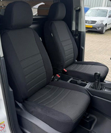 Pasvorm stoelhoezen Ford Tourneo Connect 2022-heden - Stof zwart