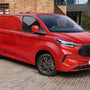 Pasvorm Stoelhoezen Ford Transit Custom (dubbel cabine) bestelwagen (2023-Heden) - Stof