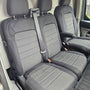 Pasvorm Stoelhoezen Ford Transit Custom (dubbel cabine) bestelwagen (2023-Heden) - Stof