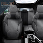 Autostoelhoezenset Voyager donkergrijs-zwart (complete set  inclusief nekkussen)