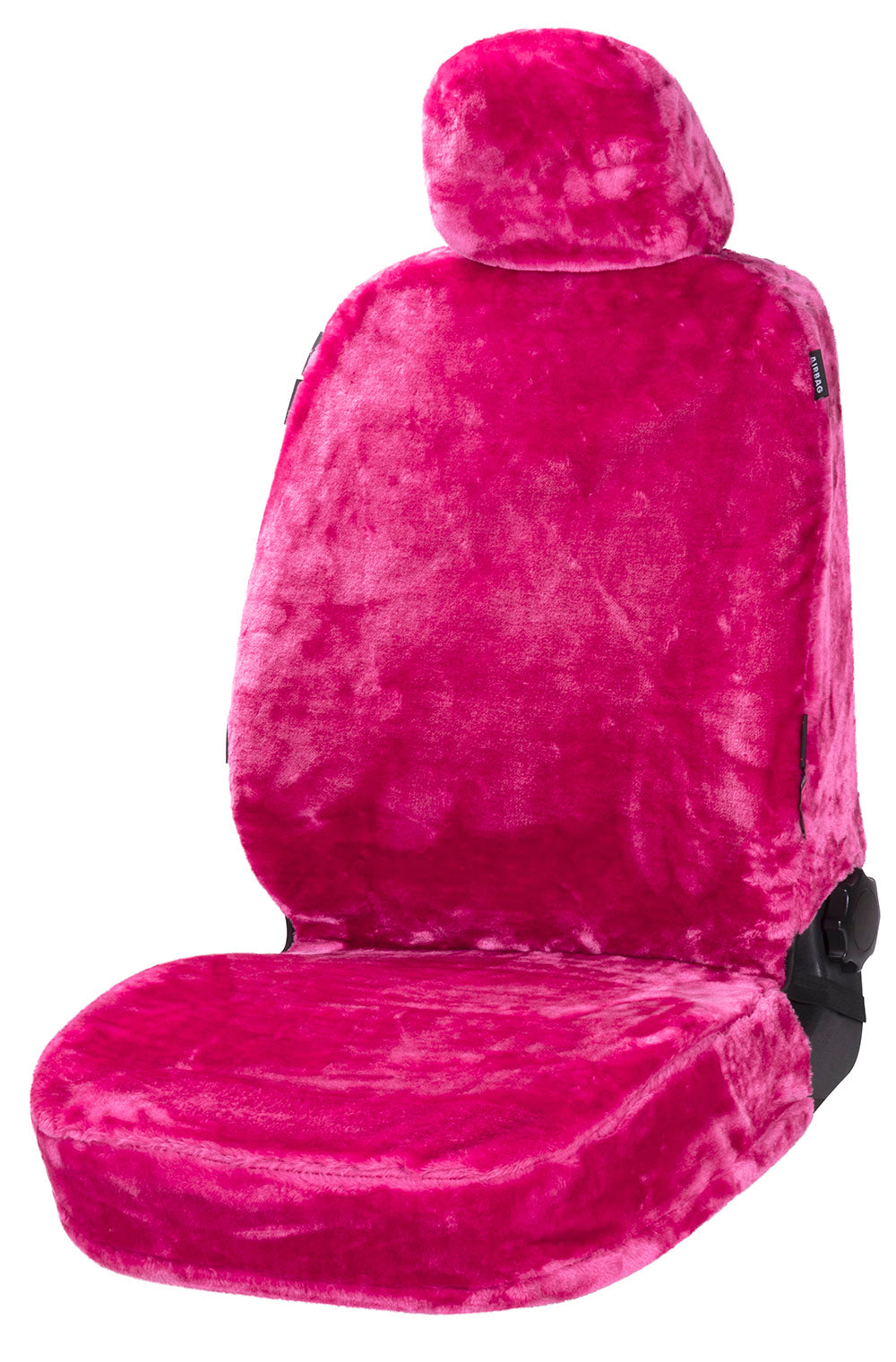 Teddy autostoelhoes Fluffy Pink universeel (voorstoel) - kleur roze - Antraciet