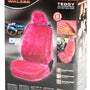 Teddy autostoelhoes Fluffy Pink universeel (voorstoel) - kleur roze - Antraciet